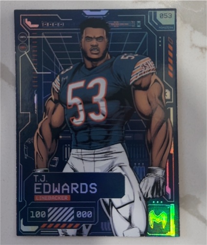 2025 Panini Monsters of the Midway #853 T.J. Edwards — front