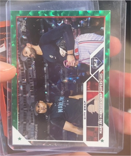 2023 Topps Update #US302 City Swap Luis Arraez / Pablo Lopez — front