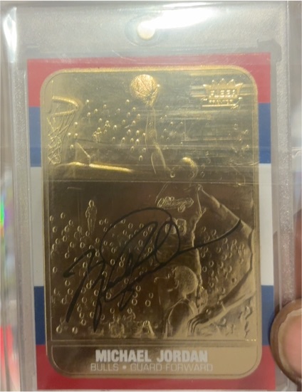 1998 Fleer Michael Jordan 23KT Gold — front