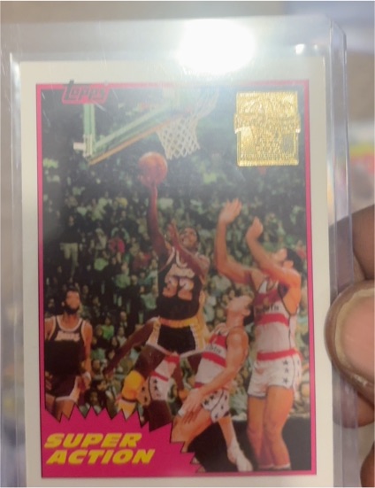 1981 Topps #109 Magic Johnson Super Action — front