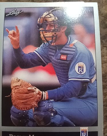 1992 Leaf #200 Brent Mayne — front