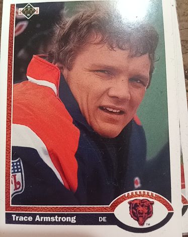 1991 Upper Deck #342 Trace Armstrong Chicago Bears — front