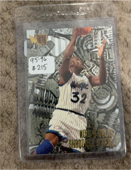 1995-96 Fleer Metal #215 Shaquille O'Neal Nuts & Bolts Orlando Magic — front
