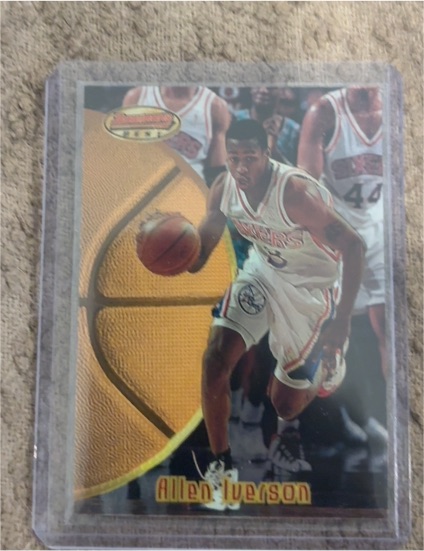 1997-98 Bowman's Best #BBP1 Allen Iverson Preview — front