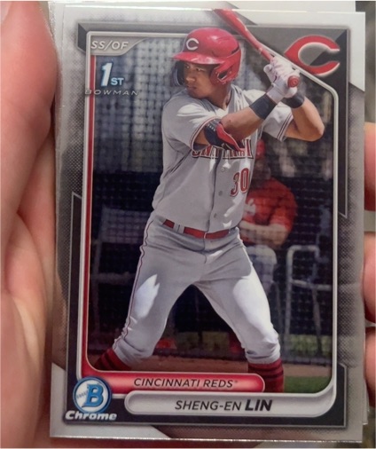 2024 Bowman Chrome #BCP-155 Sheng-En Lin — front