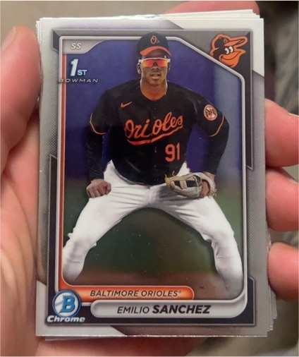 2024 Bowman Chrome #BCP-241 Emilio Sanchez — front