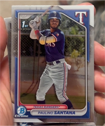 2024 Bowman Chrome #BCP-245 Paulino Santana — front