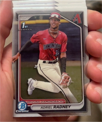 2024 Bowman Chrome #BCP-191 Adriel Radney — front