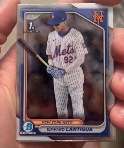 2024 Bowman Chrome #BCP-246 Edward Lantigua — front