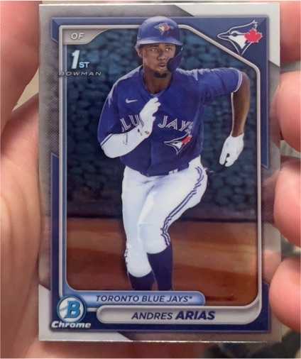 2024 Bowman Chrome #BCP-236 Andres Arias — front