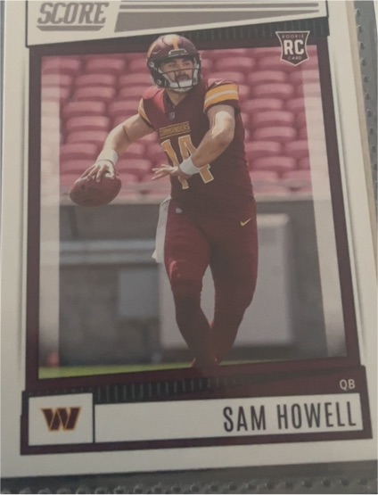 2022 Score Football #304 Sam Howell — front