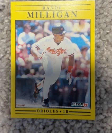 1991 Fleer #484 Randy Milligan — front