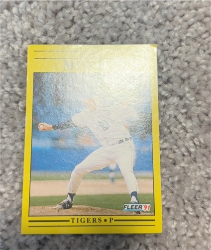 1991 Fleer Detroit Tigers Pitcher Baseball Card — front