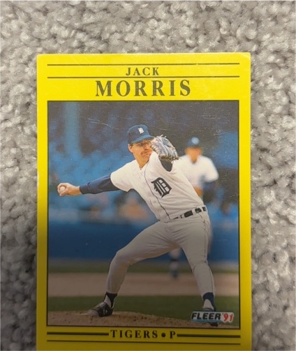 1991 Fleer #343a Jack Morris — front
