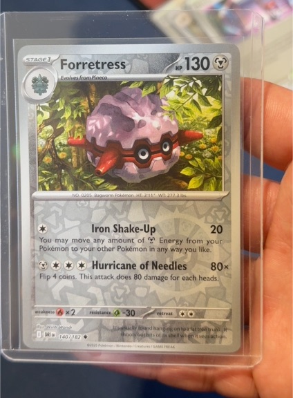 2023 Pokémon Scarlet & Violet Destined Rivals #140 Forretress — front