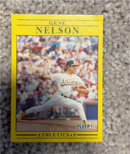1991 Fleer #19 Gene Nelson — front
