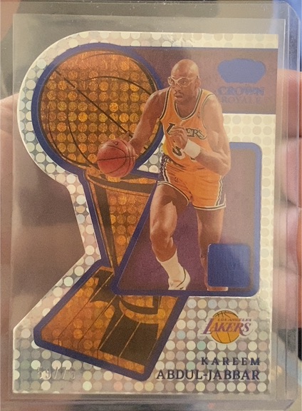2022-23 Panini Crown Royale Kareem Abdul-Jabbar Hand Crafted #03/75 — front