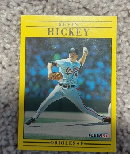 1991 Fleer #475 Kevin Hickey Orioles — front