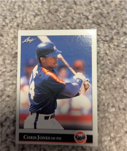 1992 Leaf #444 Chris Jones — front