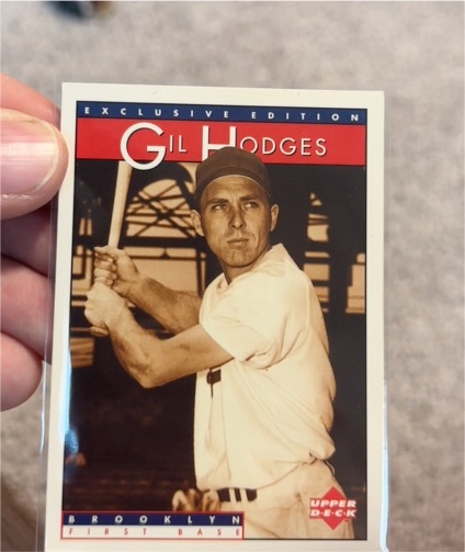 1995 Upper Deck Sonic Heroes of Baseball #12 Gil Hodges — front