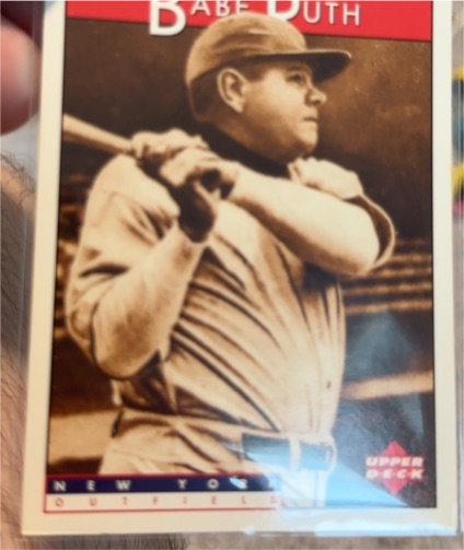 1995 Upper Deck Babe Ruth #3/20 — front
