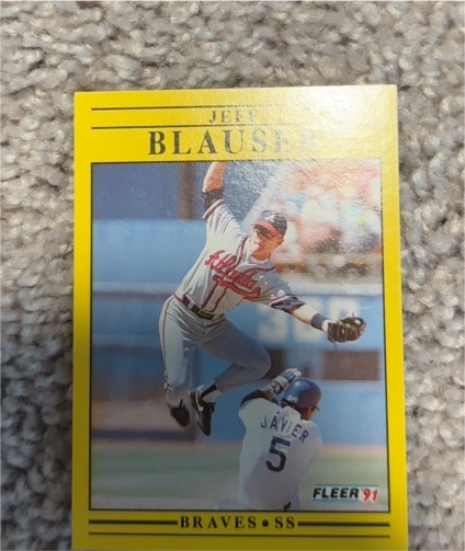 1991 Fleer #683 Jeff Blauser — front