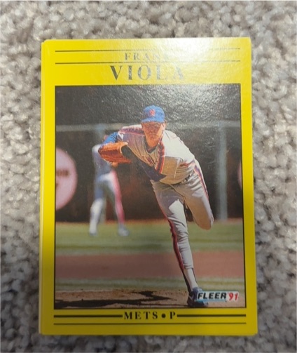 1991 Fleer #165 Frank Viola — front