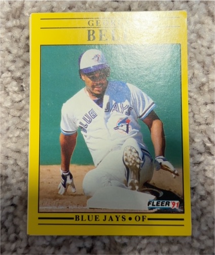 1991 Fleer #169 George Bell — front