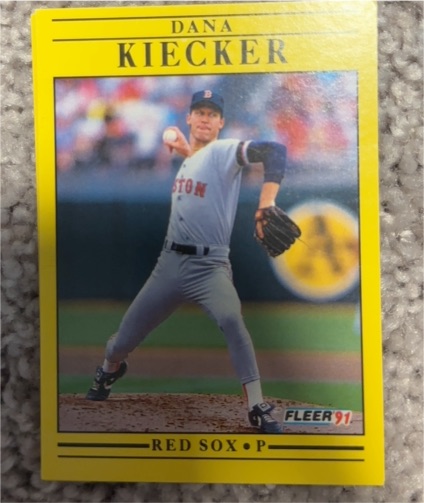 1991 Fleer #91 Dana Kiecker — front