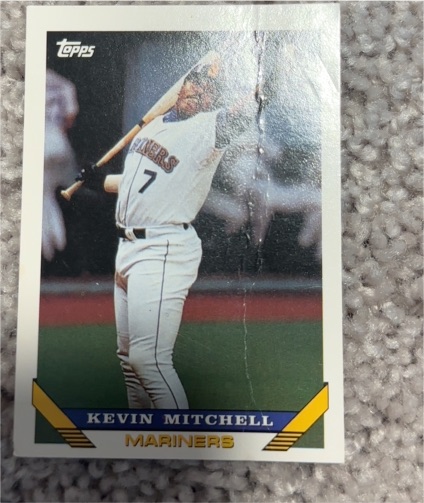 1993 Topps #217 Kevin Mitchell Seattle Mariners — front