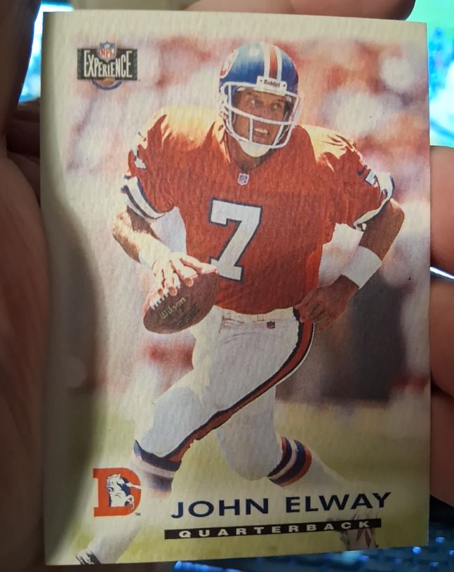 1997 Score Board NFL Experience #9 John Elway — front