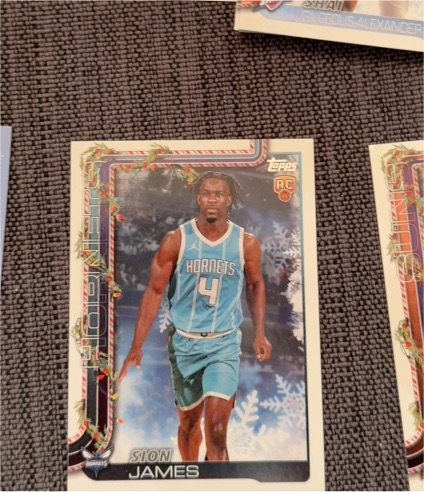 2025-26 Topps Holiday #H193 Sion James — front