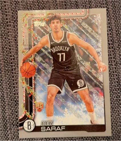 2025-26 Topps Holiday #H186 Ben Saraf — front