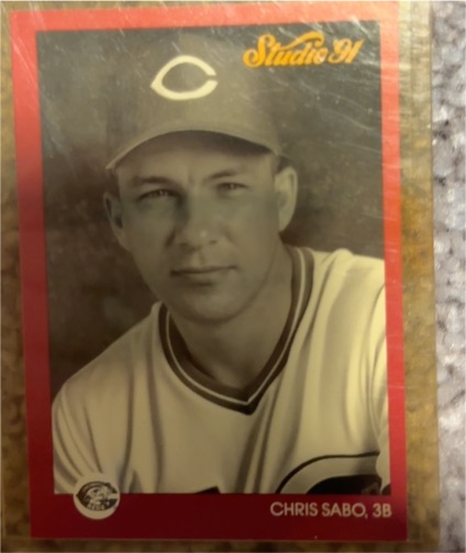 1991 Leaf Studio #170 Chris Sabo — front