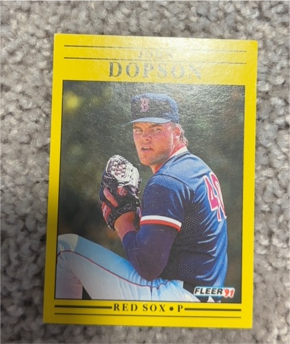1991 Fleer #92 John Dopson — front