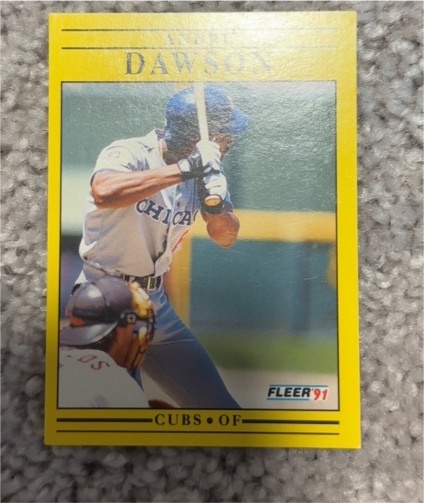 1991 Fleer #419 Andre Dawson — front