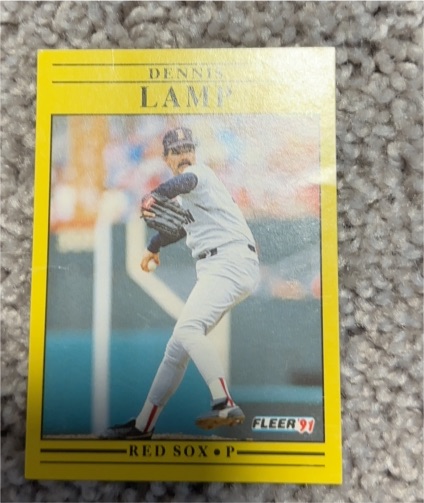 1991 Fleer #500 Dennis Lamp — front