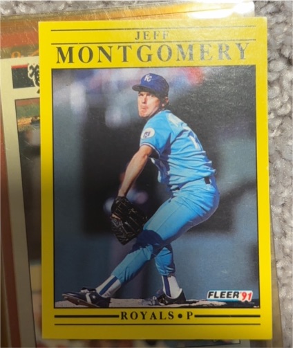 1991 Fleer #564 Jeff Montgomery — front