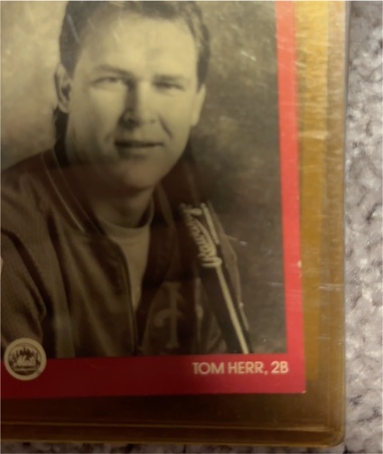1991 Leaf Studio #205 Tom Herr — front