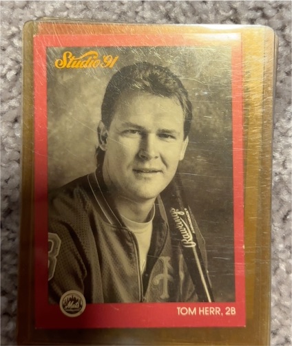 1991 Leaf Studio #205 Tom Herr — front