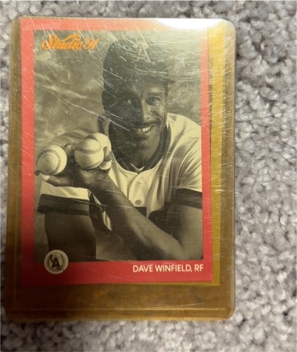 1991 Leaf Studio #30 Dave Winfield — front