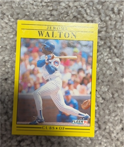 1991 Fleer #437 Jerome Walton — front