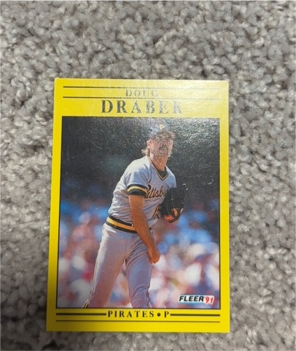 1991 Fleer #36 Doug Drabek — front