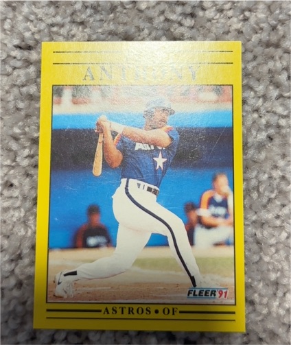 1991 Fleer #498 Eric Anthony — front