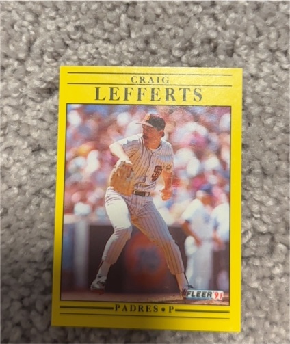 1991 Fleer #534 Craig Lefferts — front