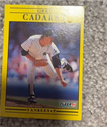 1991 Fleer #658 Greg Cadaret — front
