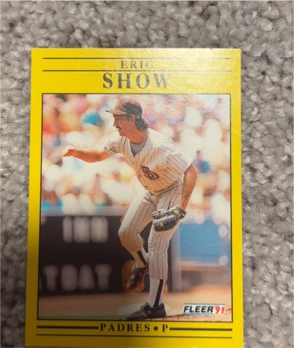 1991 Fleer #537 Eric Show — front