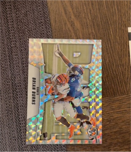 2025 Panini Mosaic #7 Brian Burns Bang! — front