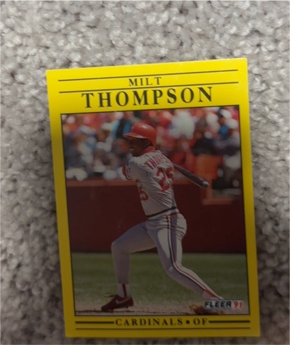 1991 Fleer #649 Milt Thompson — front
