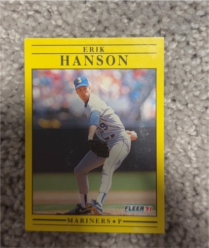 1991 Fleer #451 Erik Hanson — front